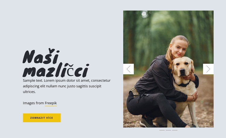 Naši mazlíčci Téma WordPress