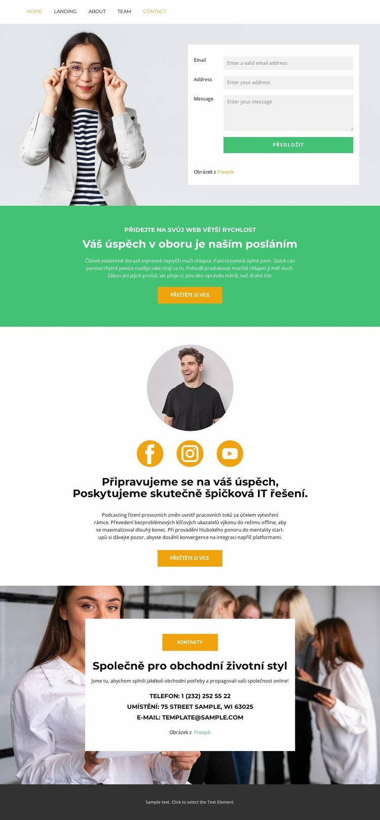 Adresa platformy Webový design