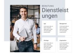 Führung, Management Und Teambildung Einfache CSS-Vorlage