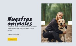 Nuestros Animales: Plantilla De Página HTML