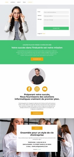 Adresse De La Plateforme – Modèle Réactif HTML5