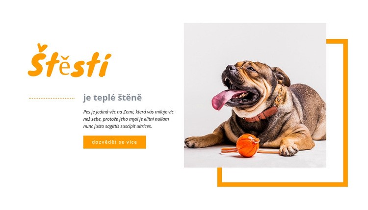 Šťastné štěně Šablona HTML
