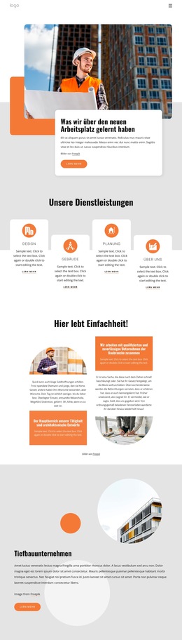 Benutzerdefinierte Schriftarten, Farben Und Grafiken Für Designorientiertes Architekturbüro