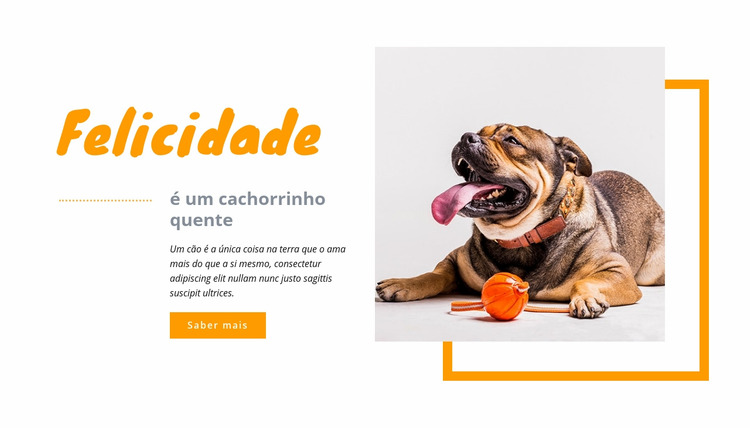 Cachorrinho quente da felicidade Template Joomla