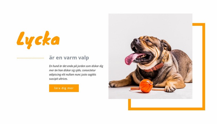 Glad valp WordPress -tema