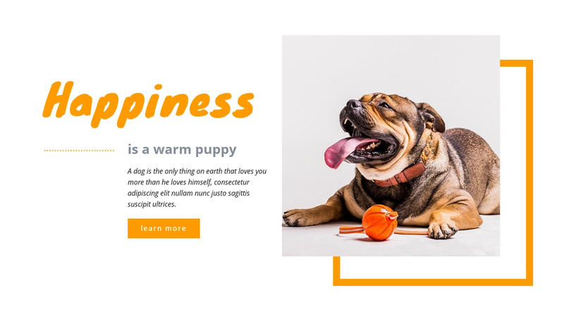 Happy puppy Web Page Design