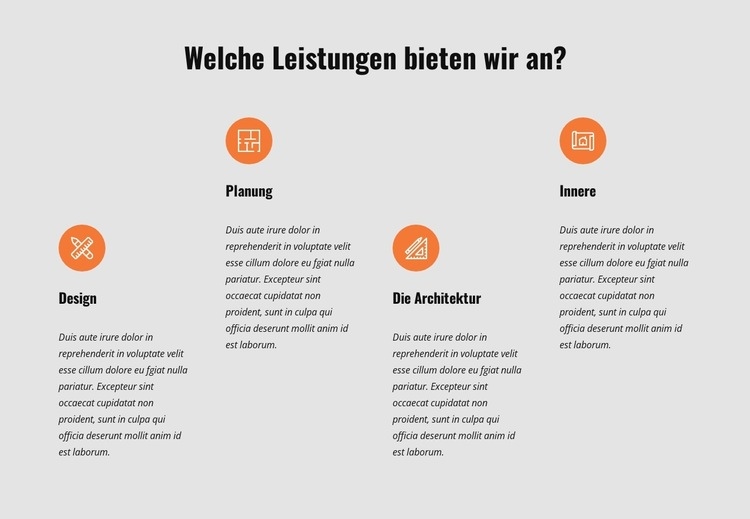 Wir lieben Architektur HTML Website Builder