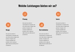 Wir Lieben Architektur - Funktionales Website-Modell