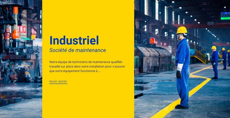 Entreprise industrielle sidérurgique Créateur de site Web HTML