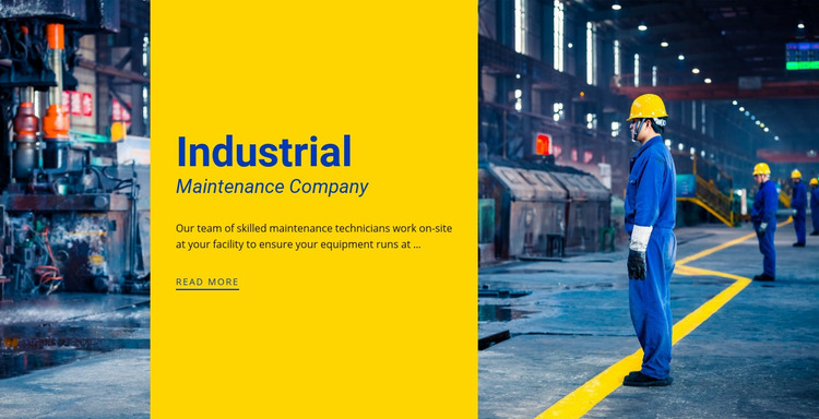 Steel industrial company Homepage Design