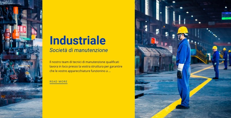 Azienda industriale siderurgica Modello HTML