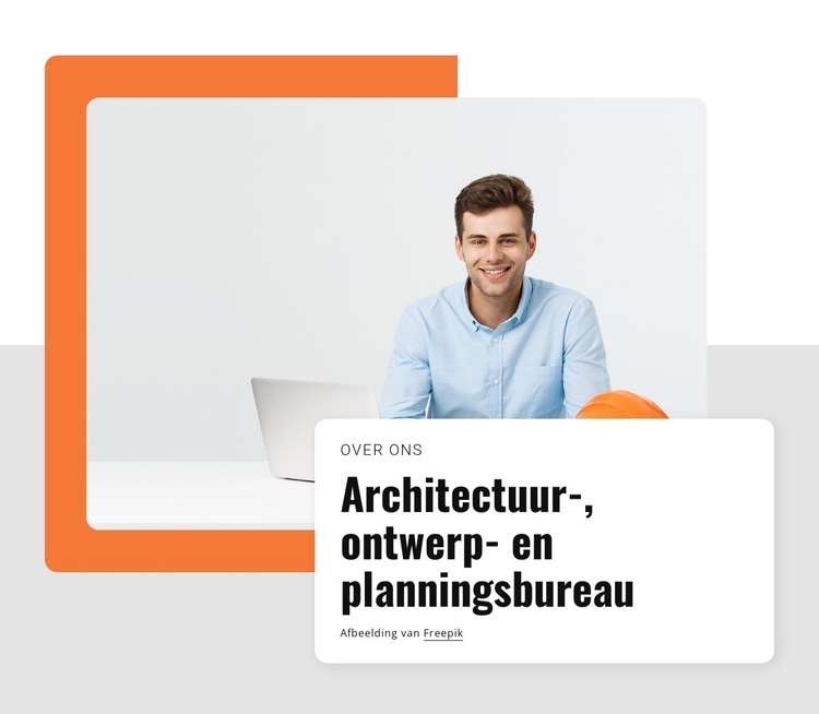 Architectuur-, ontwerp- en planningsbureau Website sjabloon