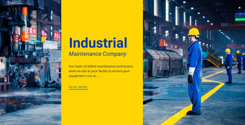 Steel industrial company Web Page Design