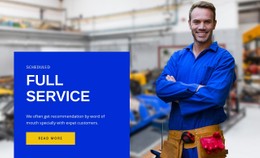 Full Service Landing Page