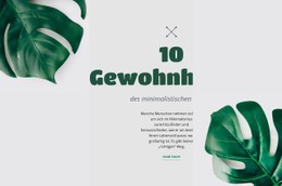 CSS-Menü Für Reduzieren Sie Ihren CO2-Fußabdruck