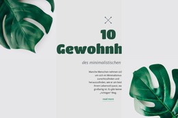 Reduzieren Sie Ihren CO2-Fußabdruck - Vollständig Responsive Vorlage