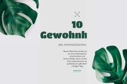 Reduzieren Sie Ihren CO2-Fußabdruck - Einfache Zielseite