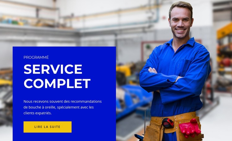 Service complet Modèle CSS