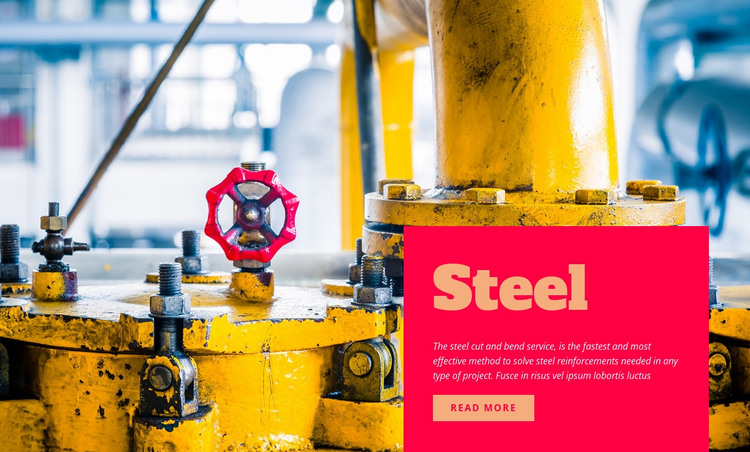 Industrial steel HTML Template