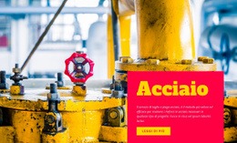 Acciaio Industriale - Mockup Di Sito Web Professionale Personalizzabile