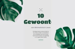Verminder Uw Ecologische Voetafdruk - Creatief