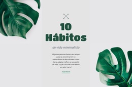 Reduza Sua Pegada De Carbono - Tema WordPress Simples