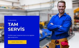 Tam Servis Açılış Sayfası Şablonu
