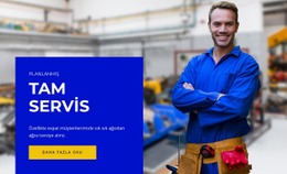 Tam Servis - En Iyi Tek Sayfalık Şablon