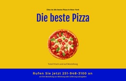 Restaurant Pizza Lieferung - Website-Vorlagen