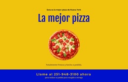 Entrega De Pizza En Restaurante - Diseño De Sitio Web Sencillo