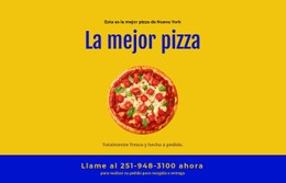 Entrega De Pizza En Restaurante Plantilla CSS