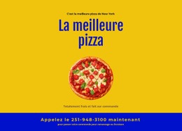 Livraison De Pizza Au Restaurant - Modèle D'Une Page