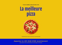 Livraison De Pizza Au Restaurant - Modèle Ultime D'Une Page