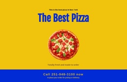Étterem Pizza Kiszállítás - HTML Website Builder