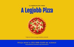 Étterem Pizza Kiszállítás - Egyszerű Webhelytervezés