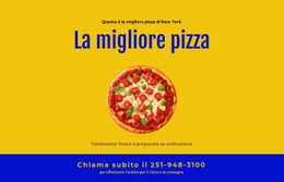 Consegna Pizza Al Ristorante - Progettazione Semplice Del Sito Web