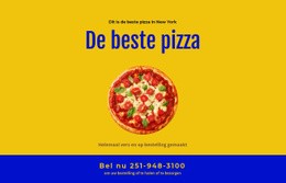 Pizza Bezorging Bij Restaurant Html5 Responsieve Sjabloon