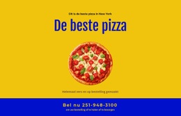 Pizza Bezorging Bij Restaurant - Websitesjablonen