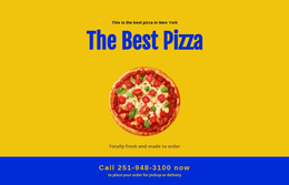 Restaurant Pizza Delivery - Web Page Maker