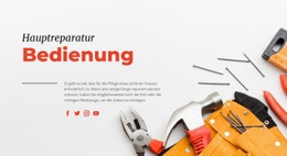 Reparaturservice Für Hausbesitzer Web-Vorlagen