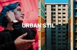 Webbplatsmall För Urban Stil