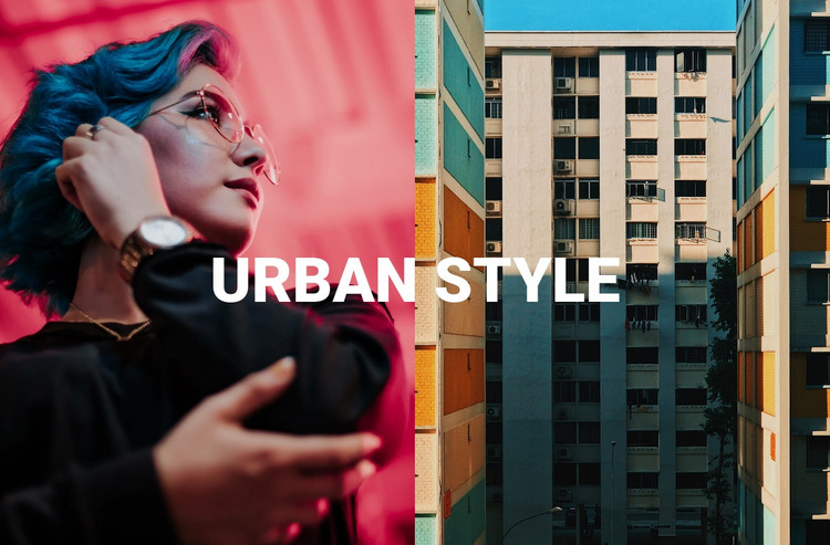 Urban style Website Mockup