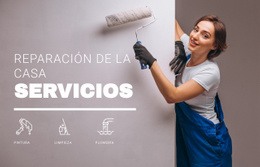 Pintura De Pared De Acento: Plantilla HTML5 Profesional Personalizable