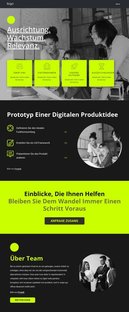 Erstellen Sie Großartige Digitale Produkte - Kostenlose Website-Vorlage