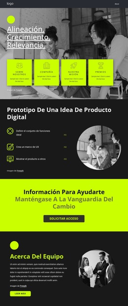 Cree Excelentes Productos Digitales - Plantilla De Sitio Web Gratuita