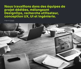 Texte Et Image Large - Belle Conception De Site Web