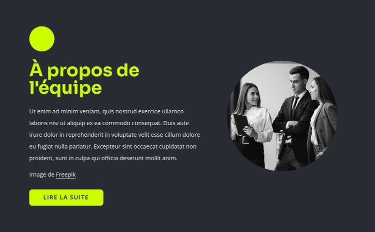 Professionnels du Web Modèles de constructeur de sites Web