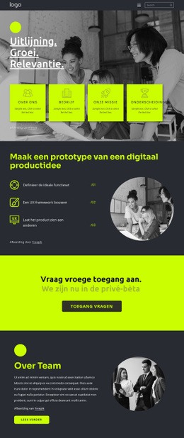 Bouw Geweldige Digitale Producten - Gratis Websitemodel