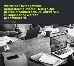 Tekst En Brede Afbeelding - Prachtig Websiteontwerp