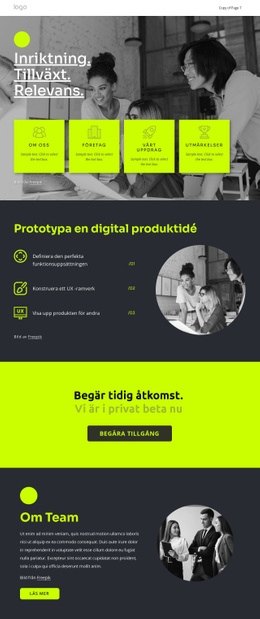 Bygg Bra Digitala Produkter - Gratis Webbplatsmall